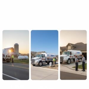 Propane delivery driver and service vehicle