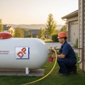 Licensed propane gas technician safety inspection